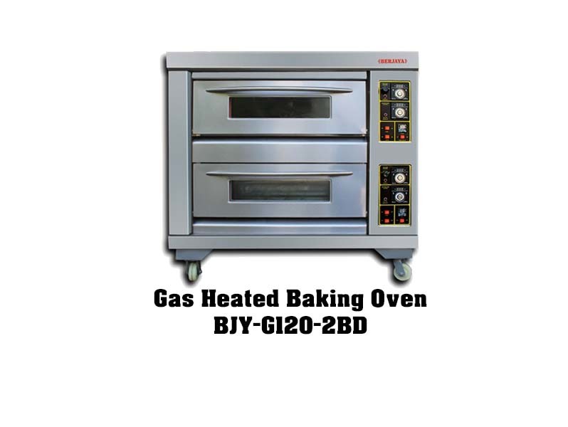 BJY-G120-2BD Malaysia bakery deck oven baking pizza oven bakery equipment single deck one tray bread furnace