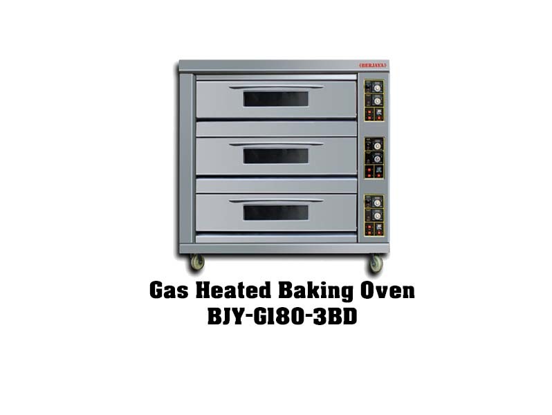 BJY-G180-3BD Malaysia bakery deck oven baking pizza oven bakery equipment single deck one tray bread furnace
