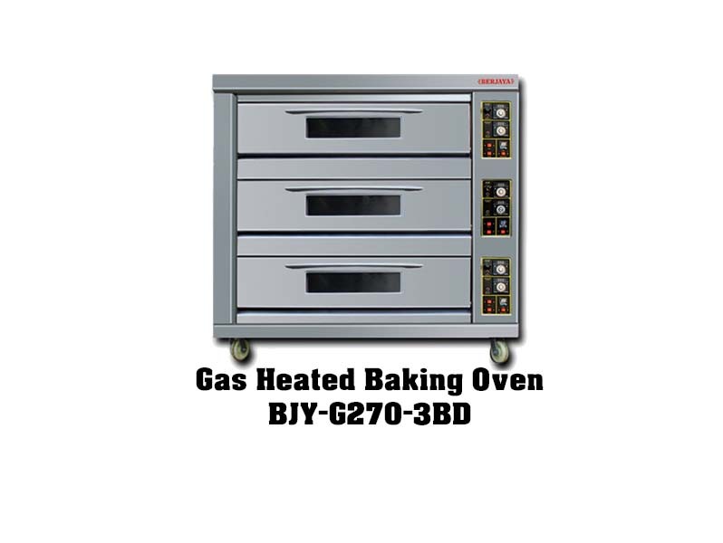 BJY-G270-3BD Malaysia bakery deck oven baking pizza oven bakery equipment single deck one tray bread furnace