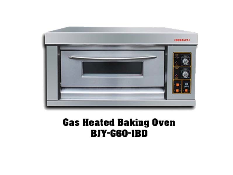 BJY-G60-1BD Malaysia bakery deck oven baking pizza oven bakery equipment single deck one tray bread furnace